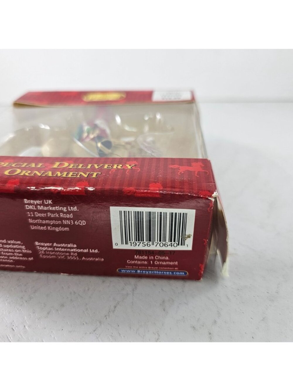 Breyer Special Delivery Ornament Santa Horse 700640 Decoration New Damaged Box - Picture 2 of 8